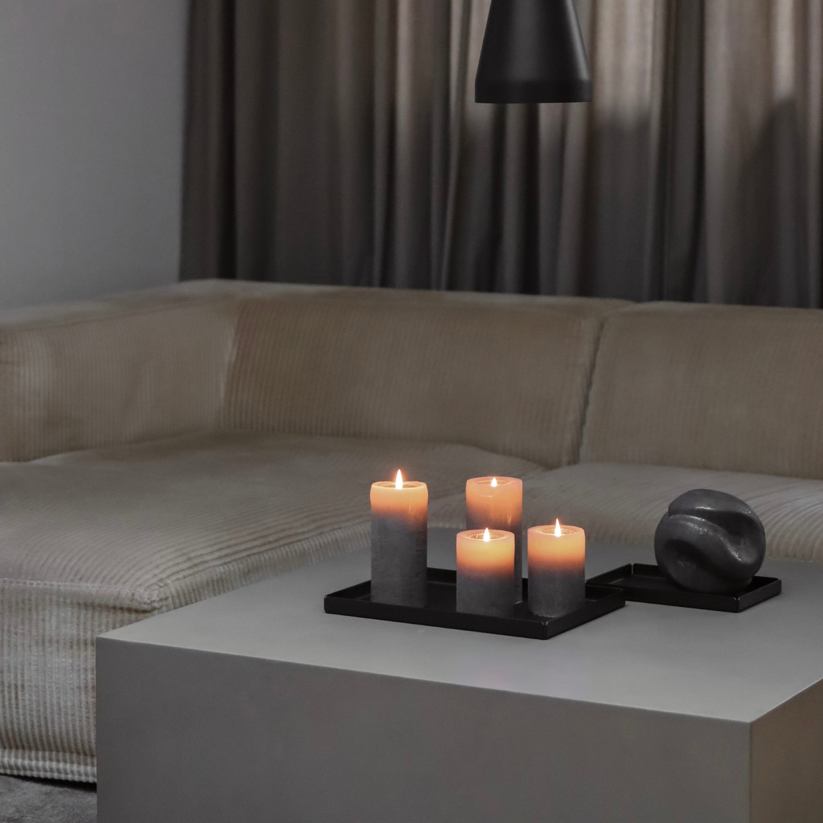 Metallbrickor (3 st.), svart • NICHBA