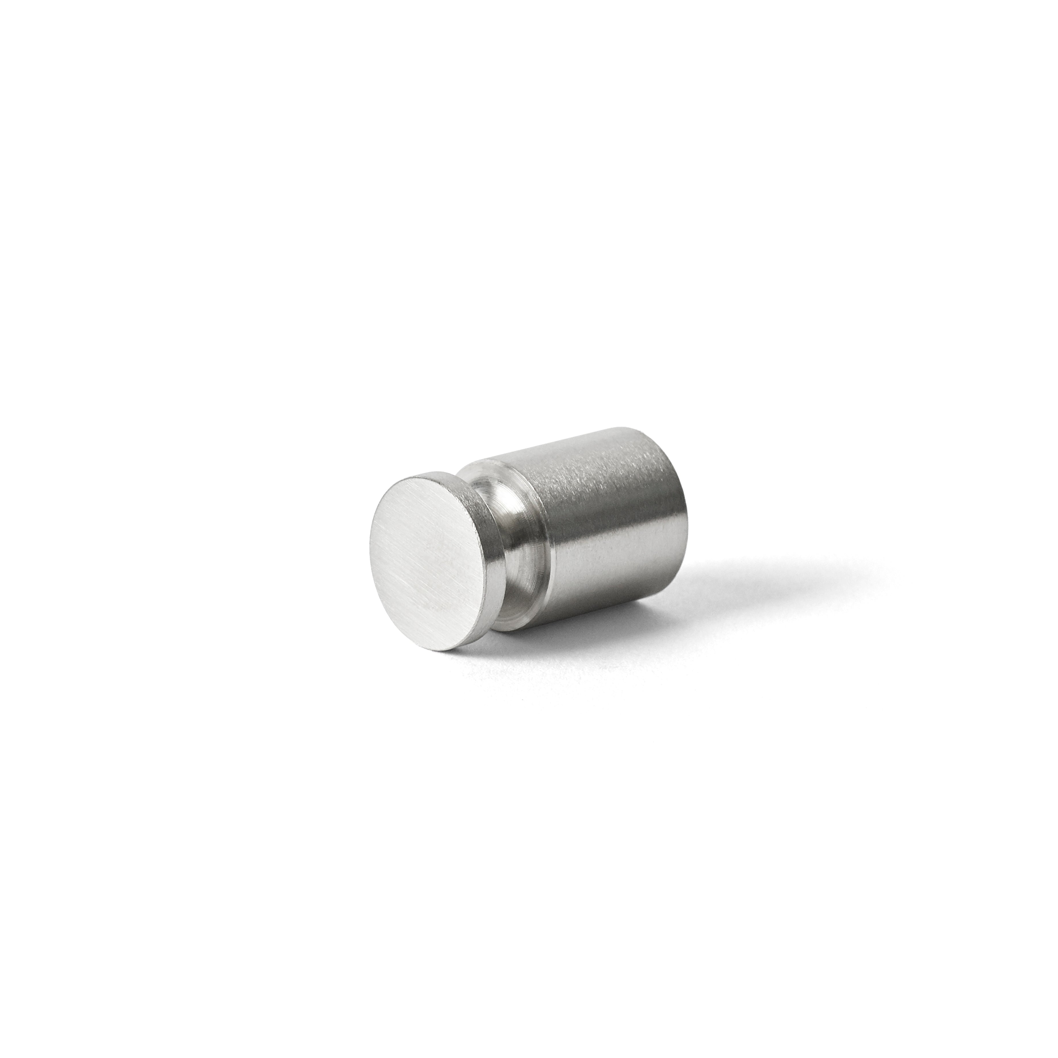 Knopp Ø14 mm, borstat rostfritt stål • d line