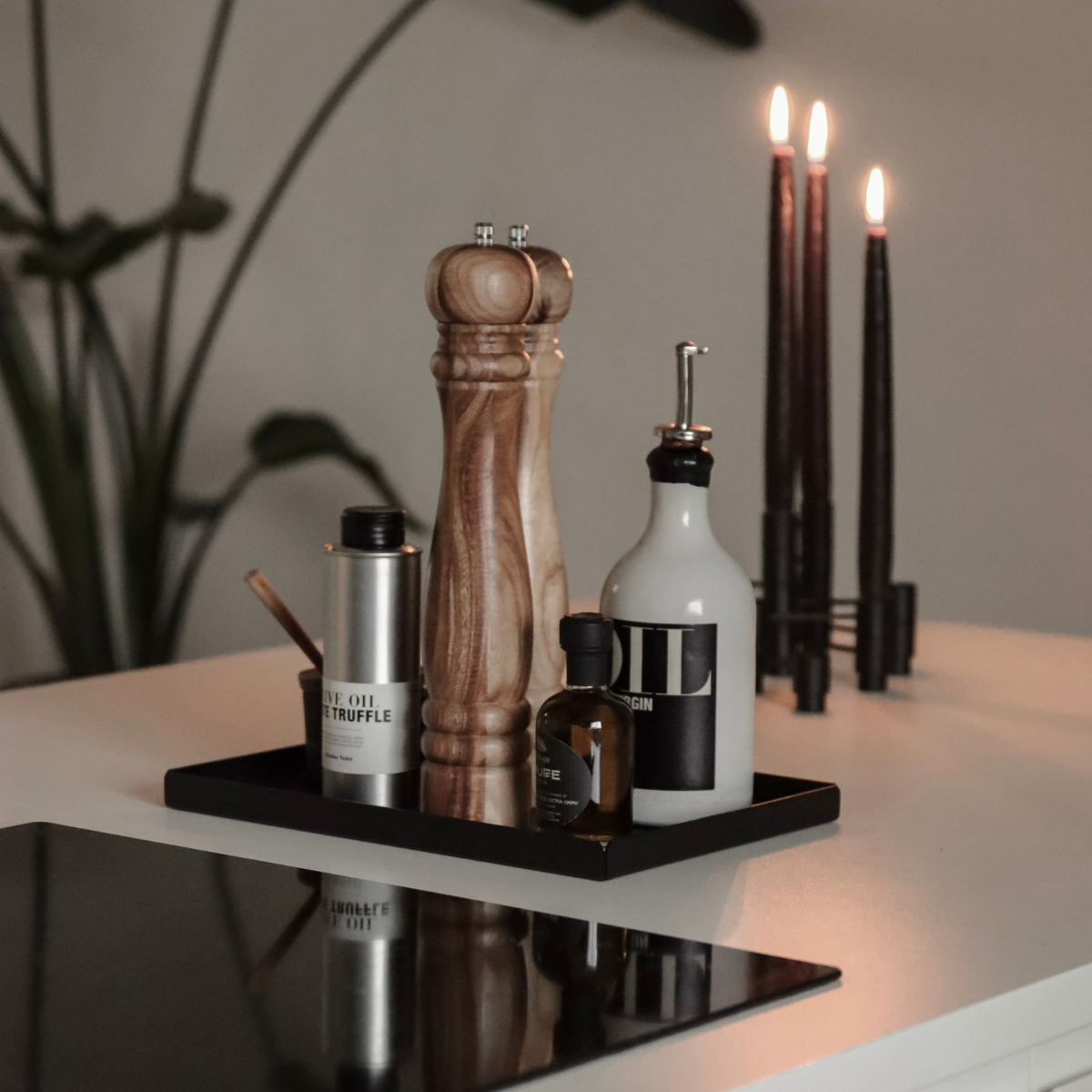 Metallbrickor (3 st.), svart • NICHBA