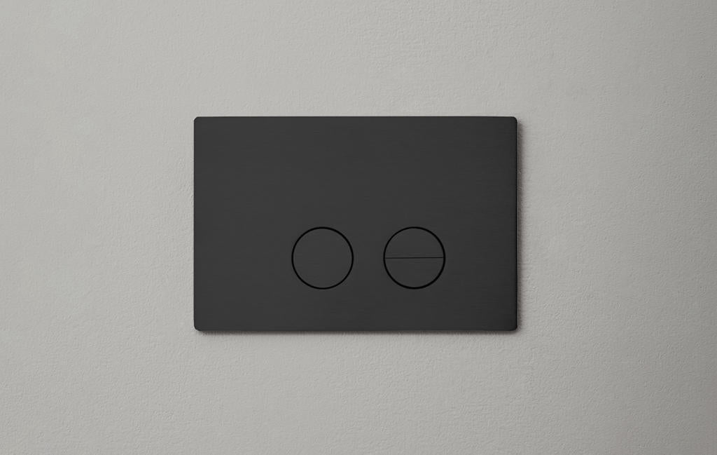 Betjäningspanel för toalett, svart (charcoal) • d line