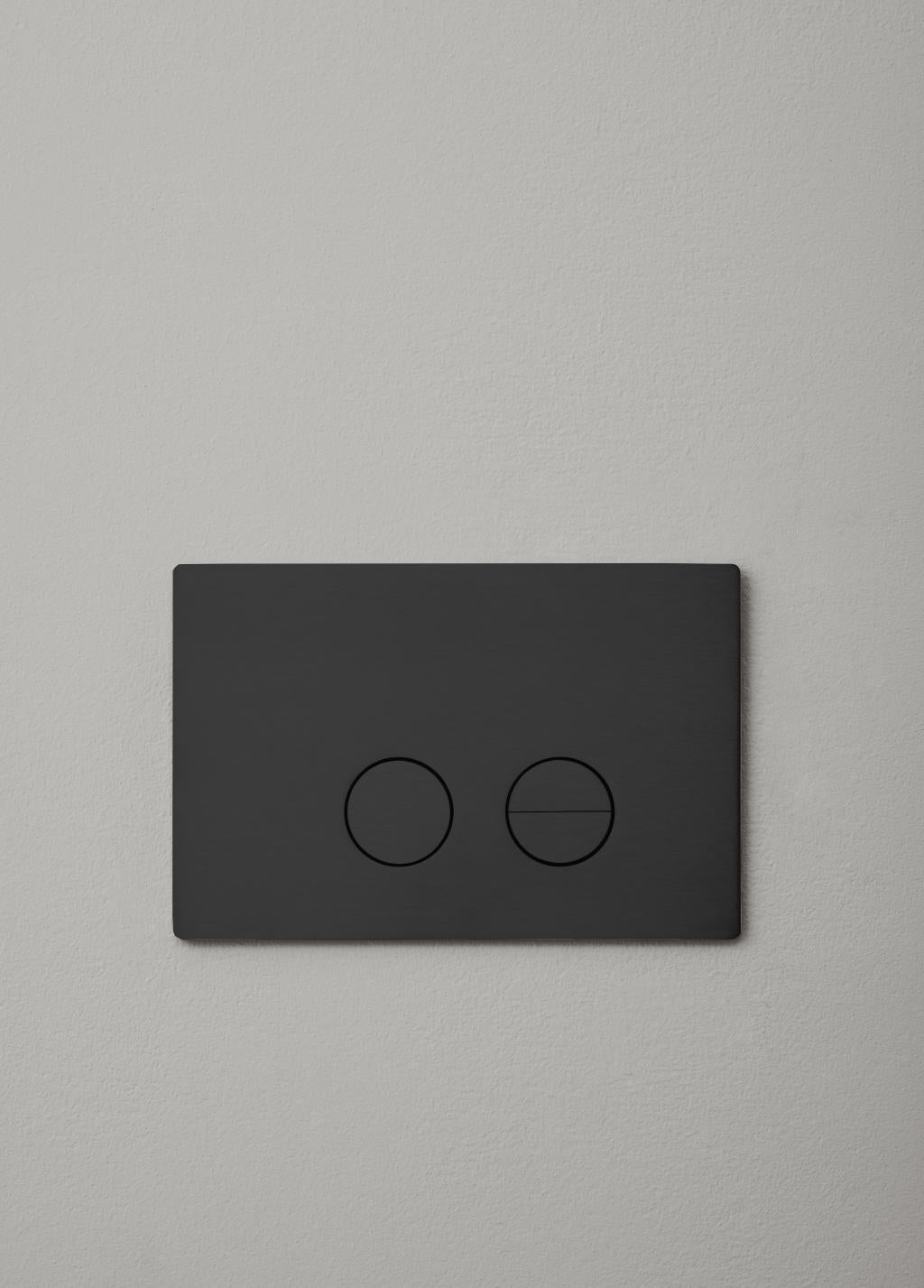 Betjäningspanel för toalett, svart (charcoal) • d line