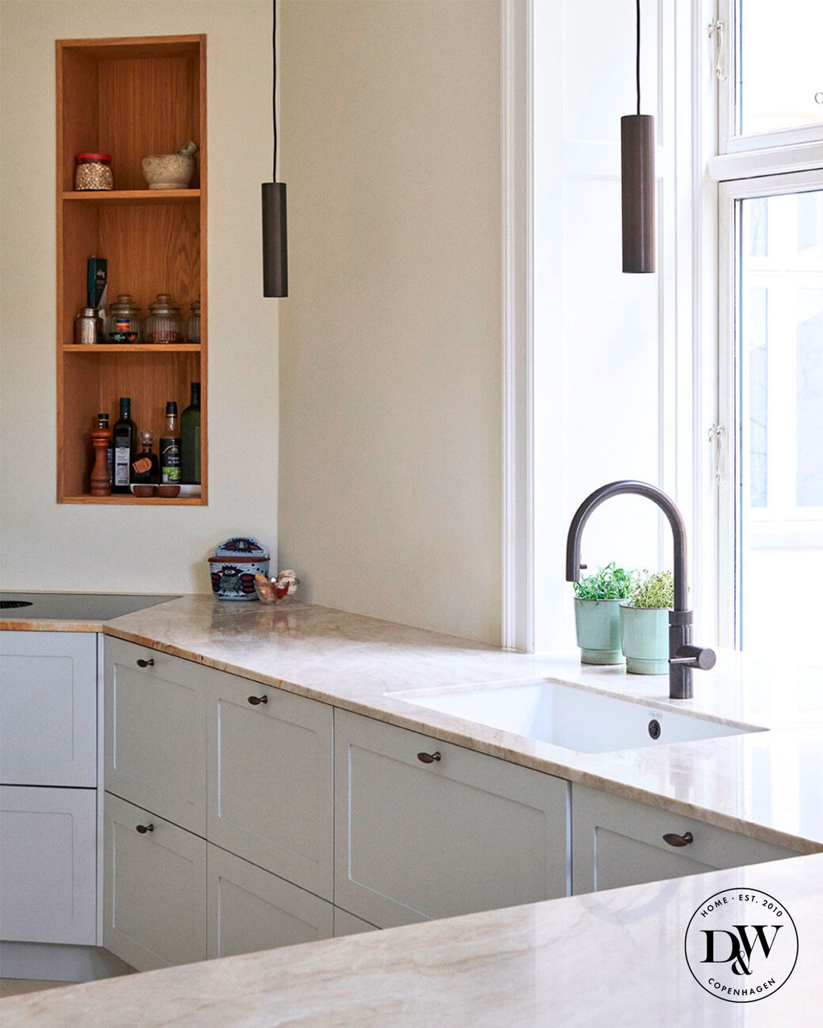 Möbelknopp i brons / brunerad mässing - Nyholm • Chr. Jørgensen - Copenhagenhomedesign