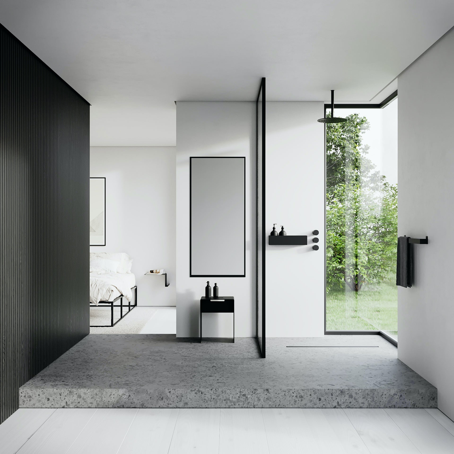 Duschhylla, svart • NICHBA