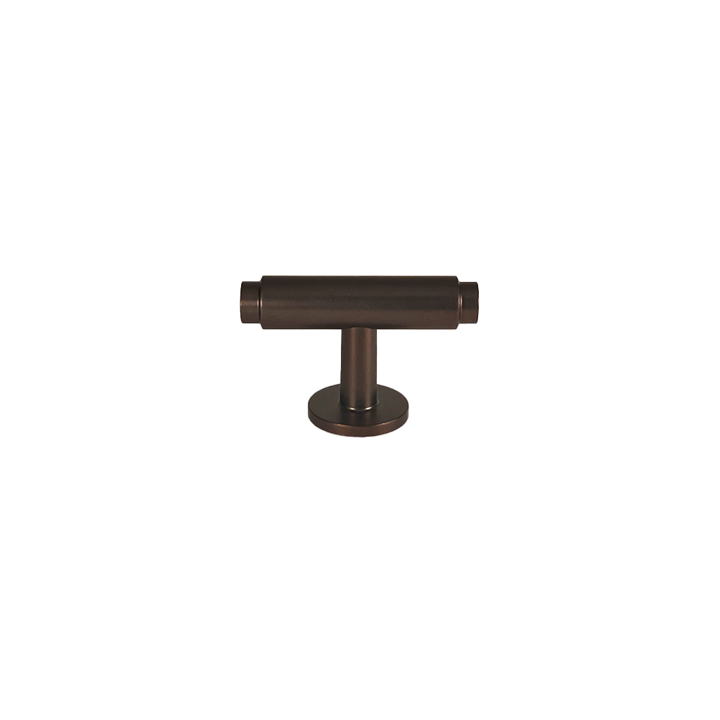 Møbelknop T-bar i bronze / bruneret messing - Hasseris • Chr. Jørgensen - Copenhagenhomedesign