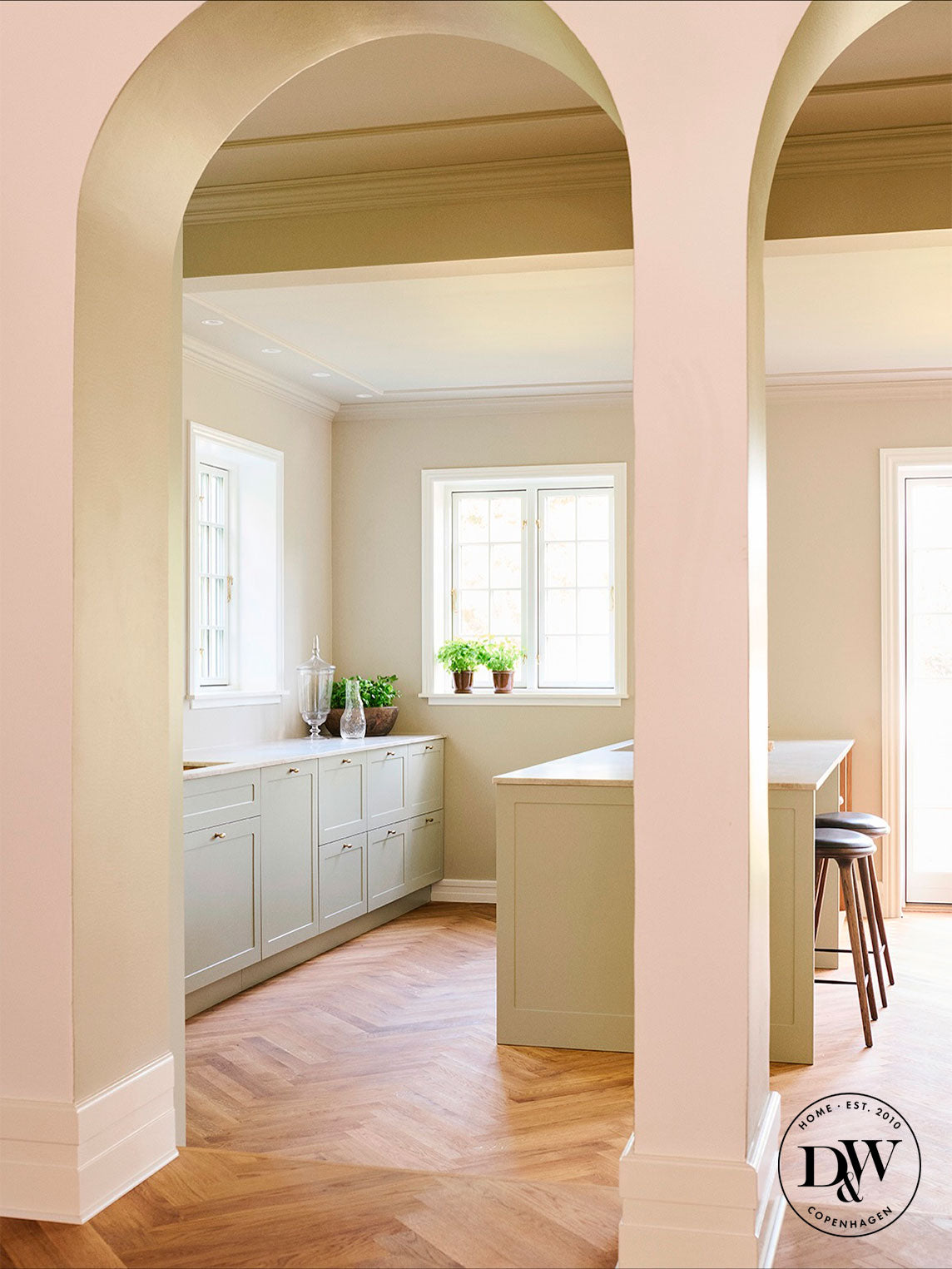 Möbelknopp i borstad mässing utan lack - Nyholm • Chr. Jørgensen - Copenhagenhomedesign