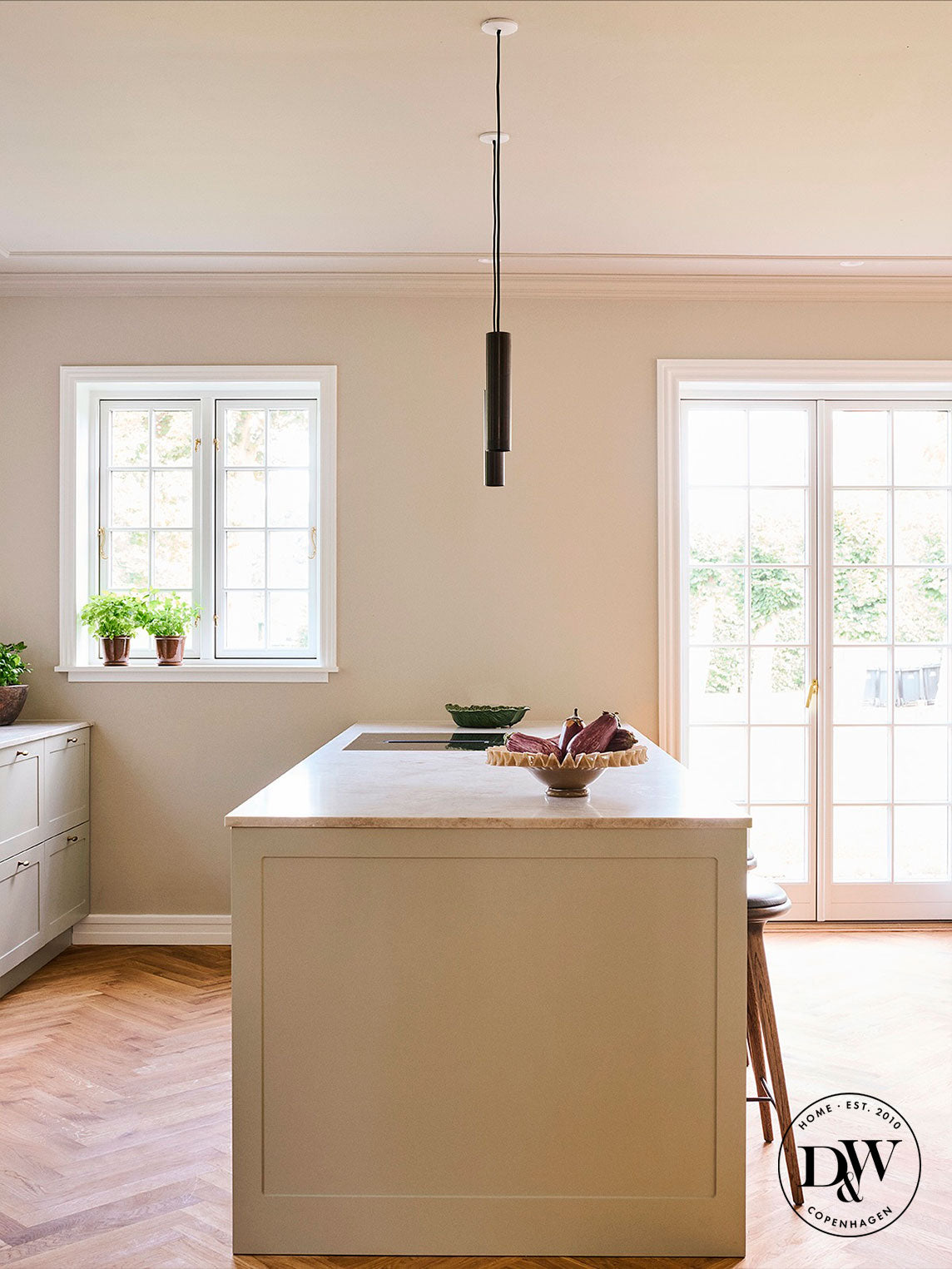 Möbelknopp i borstad mässing utan lack - Nyholm • Chr. Jørgensen - Copenhagenhomedesign