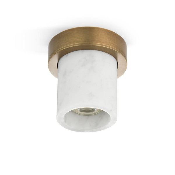 Miss Marble spot, brunerad mässing och vit carrara • Design by Us