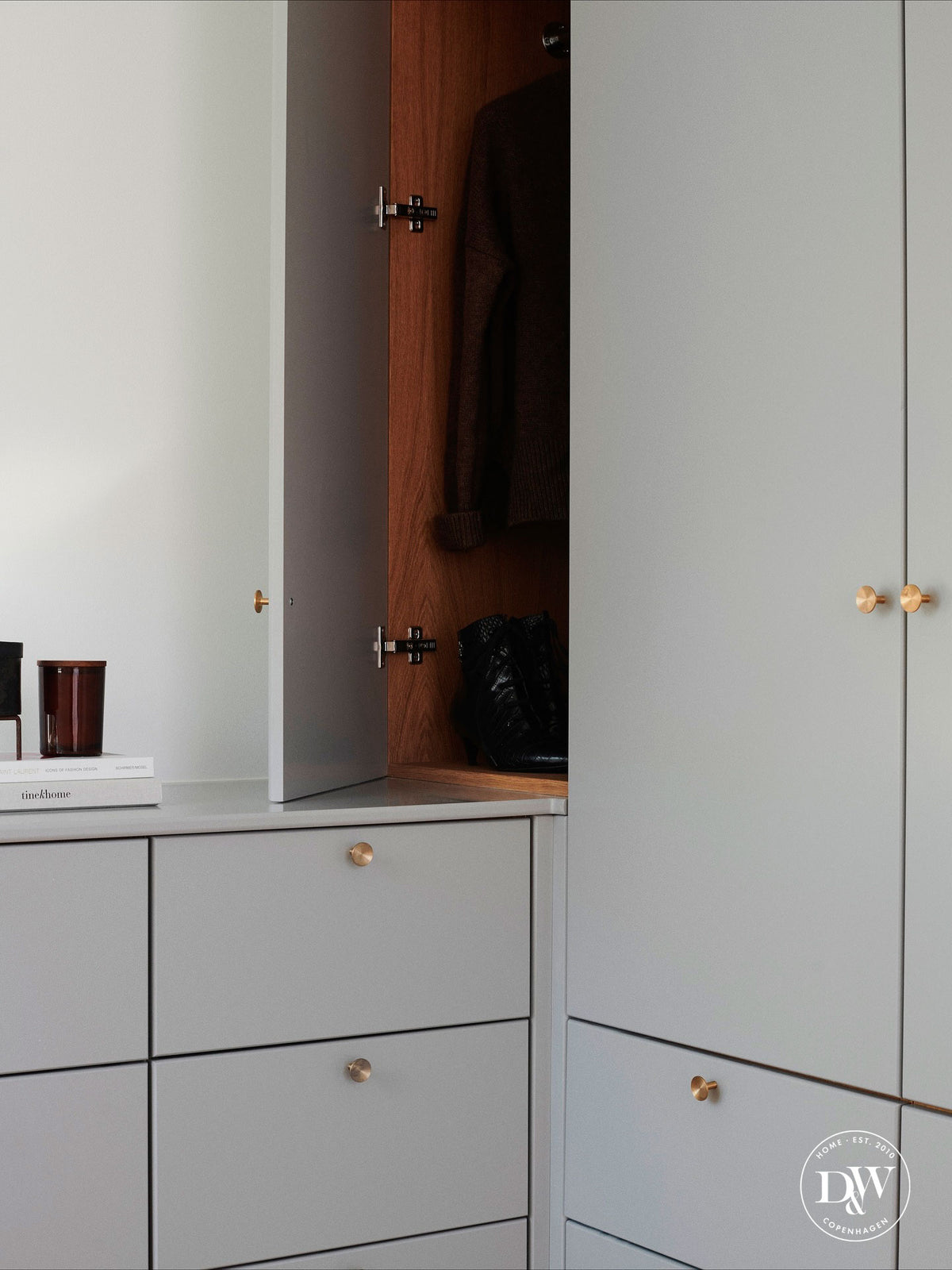 Deep møbelknop, massiv børset messing med lak • KYNER & Co - Copenhagenhomedesign