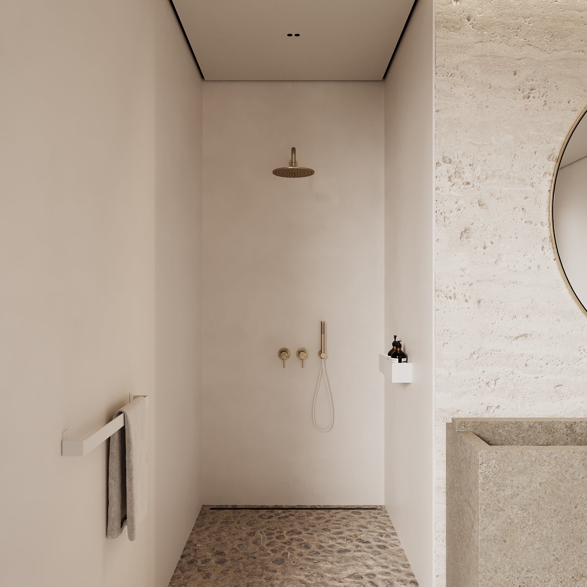 Duschhylla, vit • NICHBA