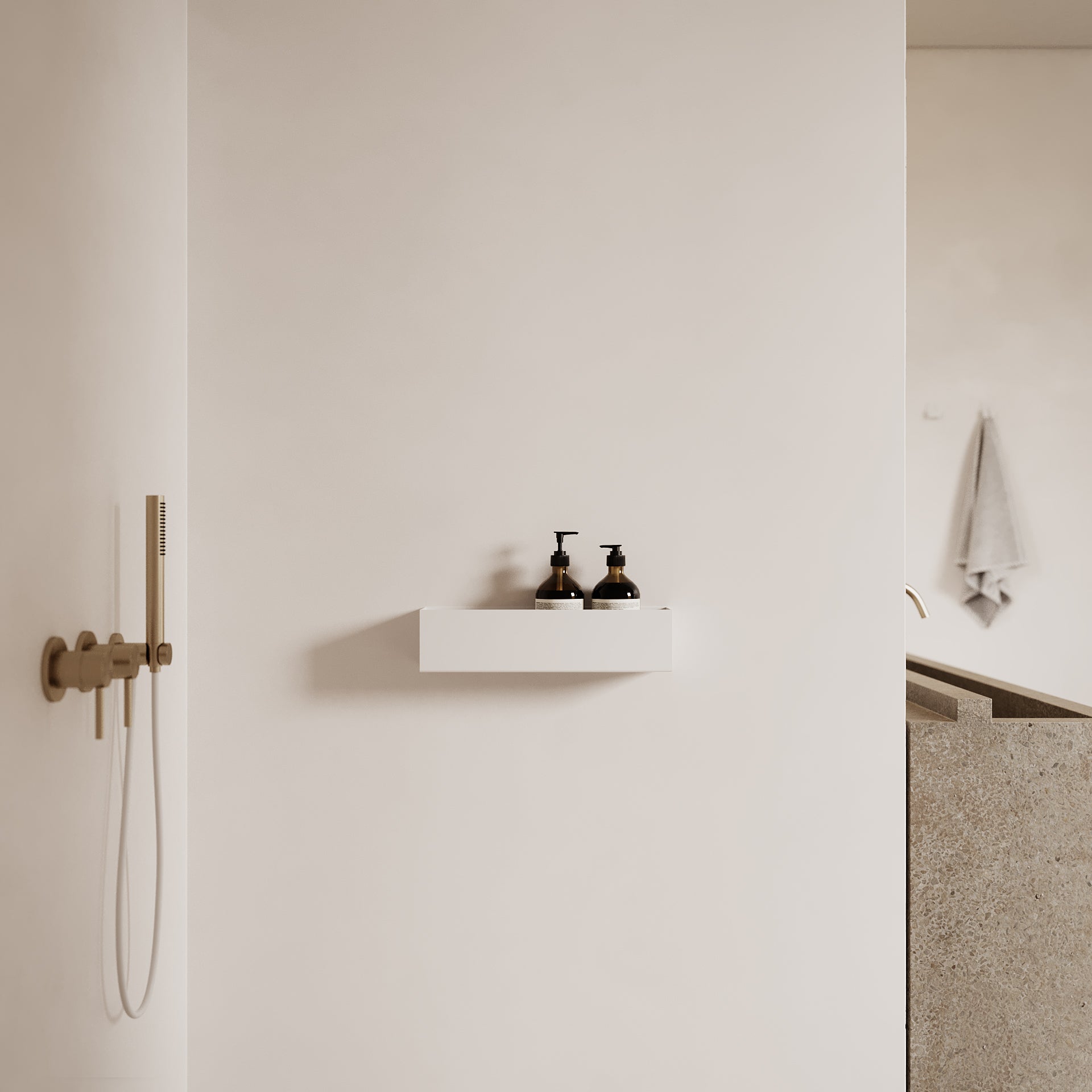 Duschhylla, vit • NICHBA