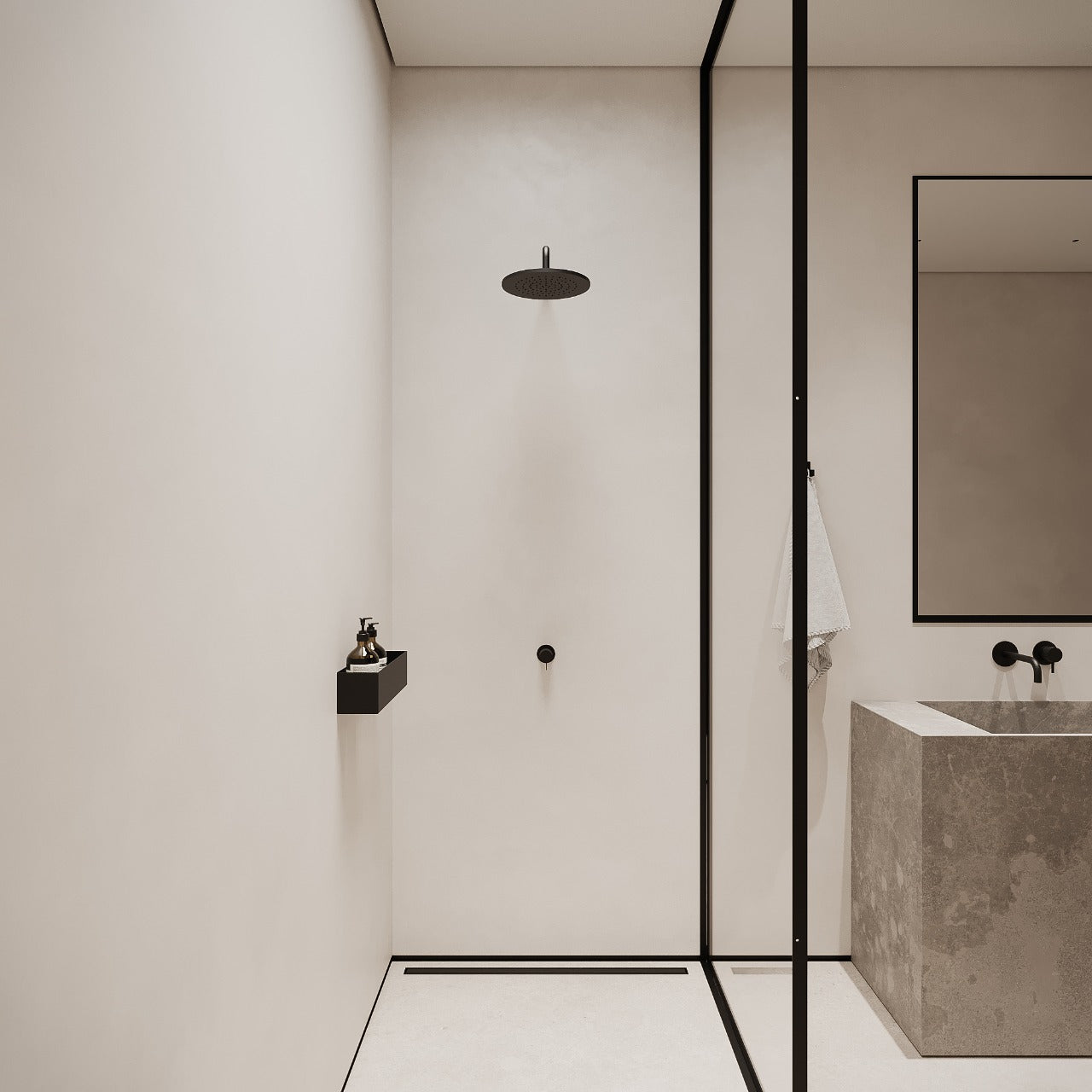 Duschhylla, svart • NICHBA
