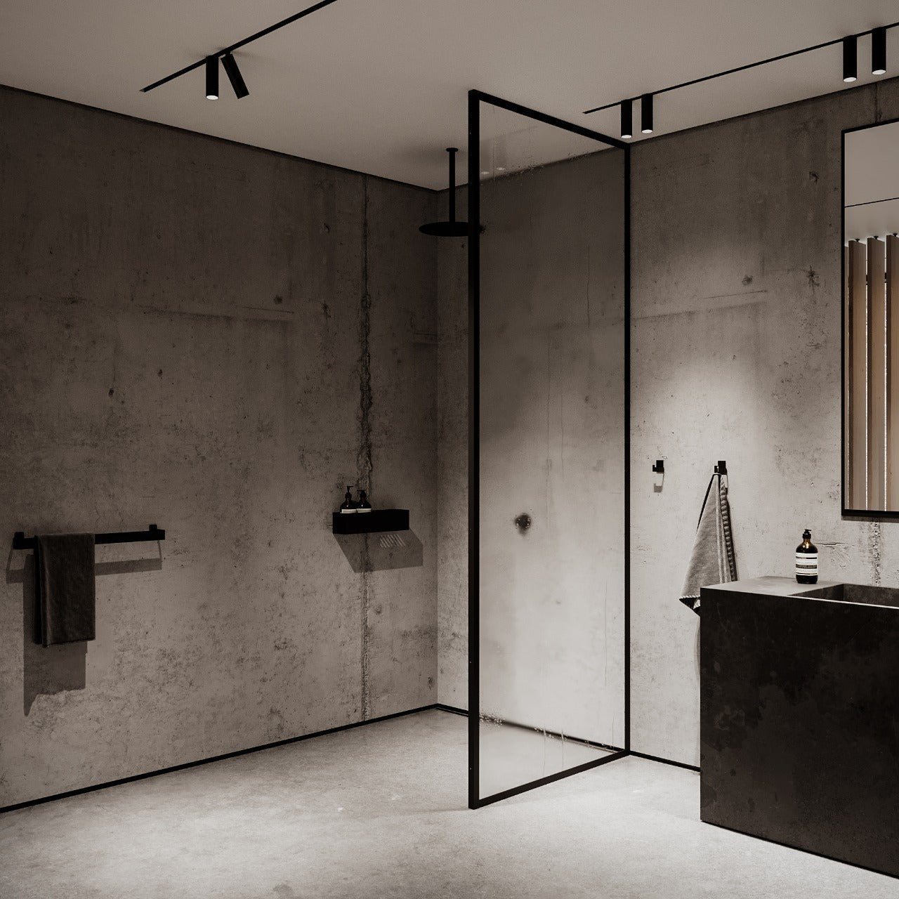Duschhylla, svart • NICHBA