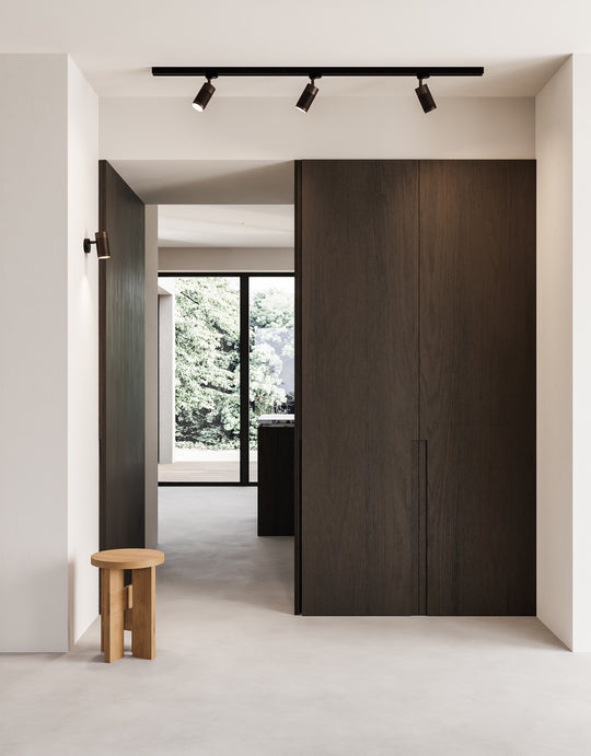 Patrone loftspot til skinne, bruneret og messing • Thorup Copenhagen - Copenhagenhomedesign