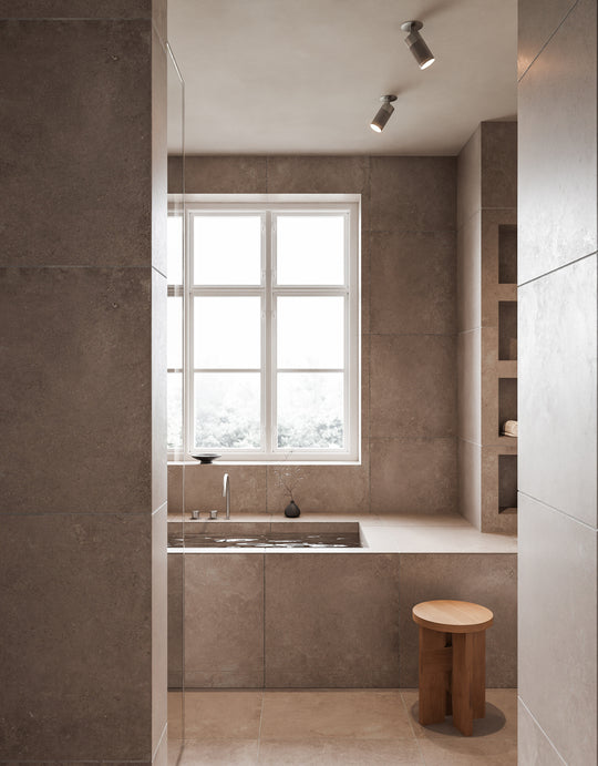 Patrone loftspot med dækplade - clip fit, rustfritt stål look • Thorup Copenhagen - Copenhagenhomedesign