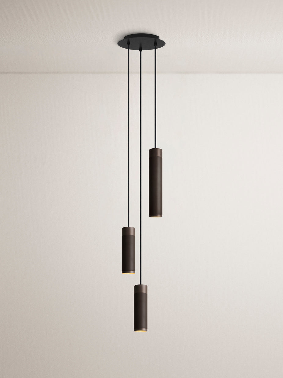 Patrone Cluster 3 pendellampa, brunerad mässing • Thorup Copenhagen - Copenhagenhomedesign