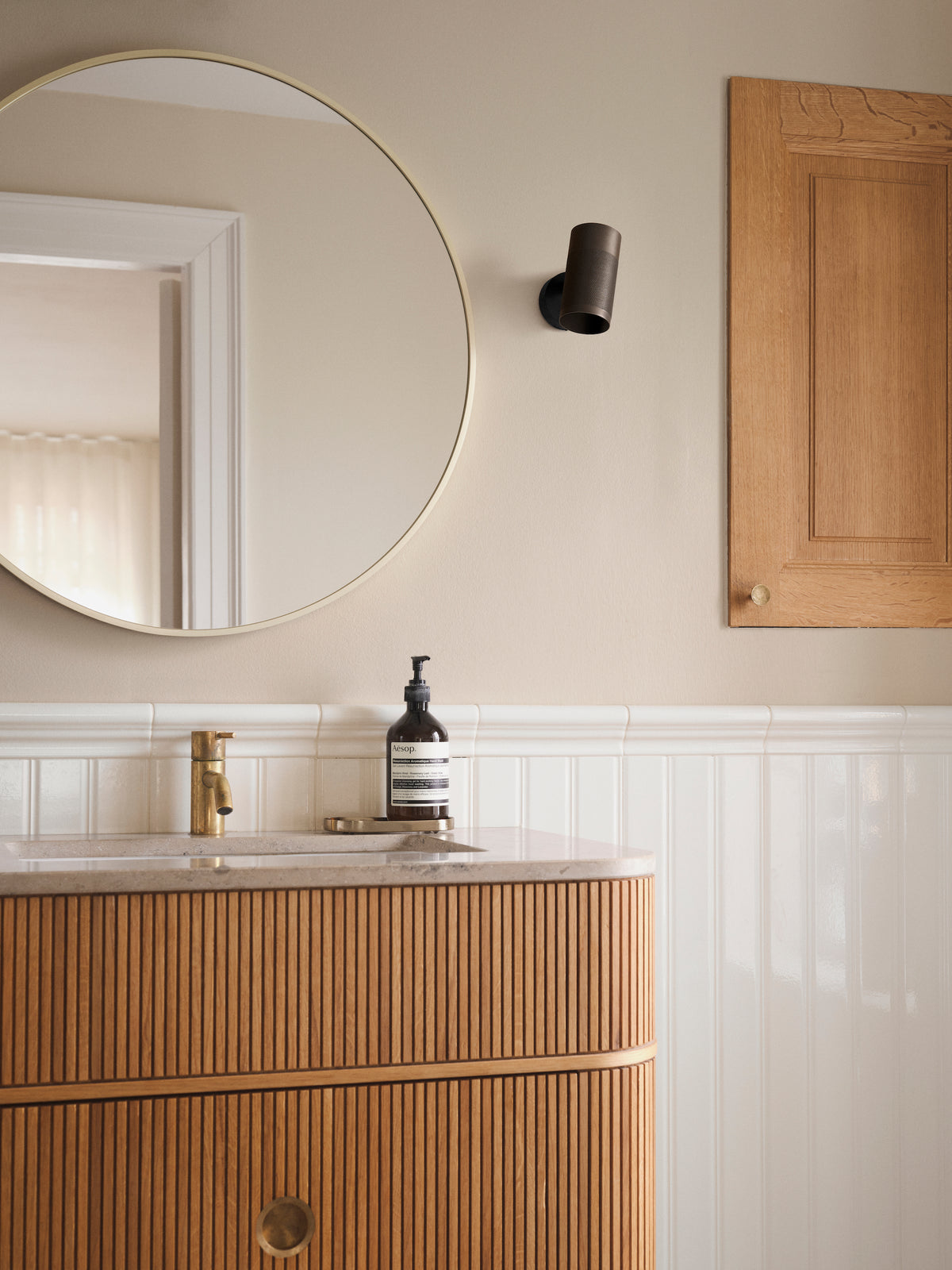Patrone væglampe small, bruneret messing • Thorup Copenhagen - Copenhagenhomedesign