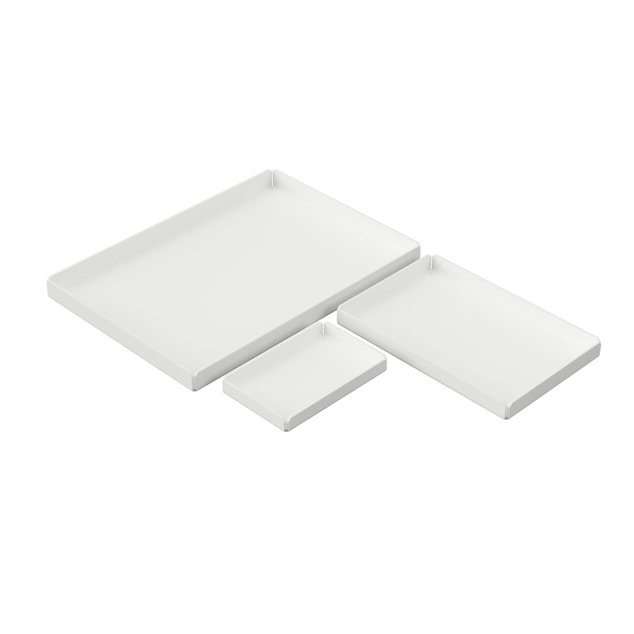 Metallbrickor (3 st.), vit • NICHBA