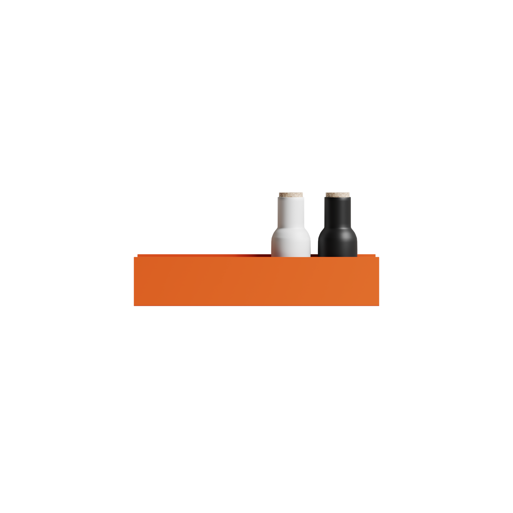 Vägghylla 40U, orange • NICHBA