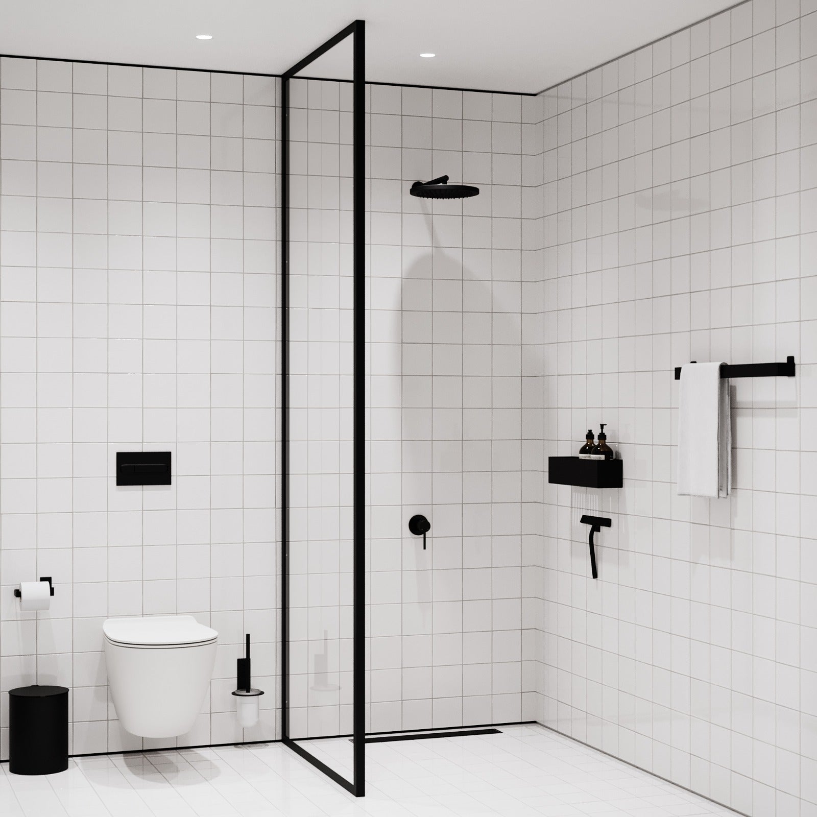Toalettborste, svart • NICHBA