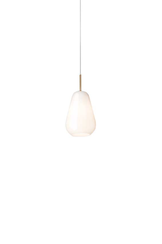 Anoli 1 small pendel, nordic gold / opal • NUURA