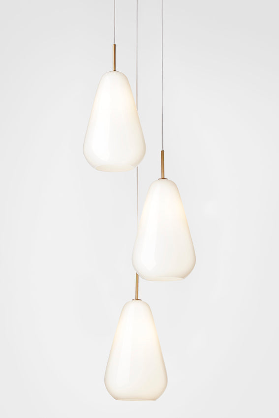Anoli 3 pendel, nordic gold / opal • NUURA