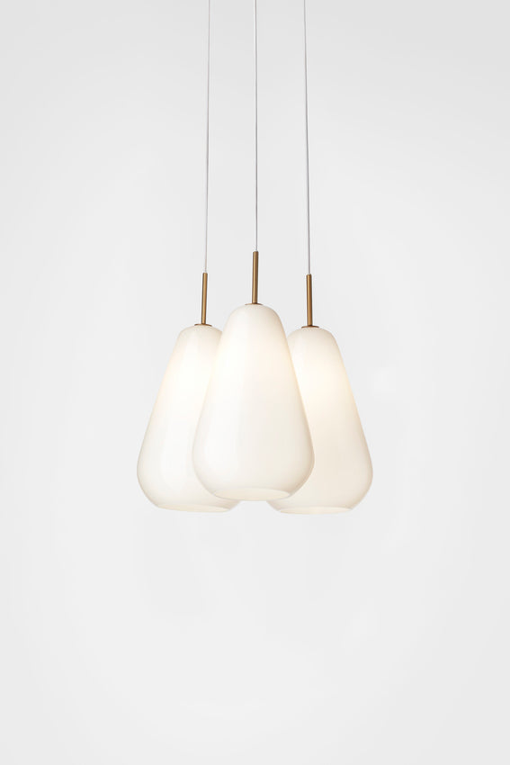 Anoli 3 pendel, nordic gold / opal • NUURA