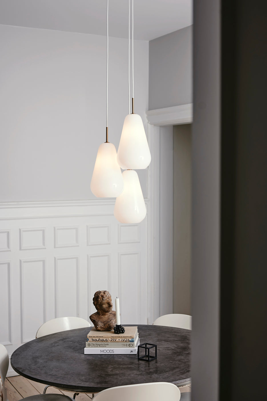 Anoli 3 pendel, nordic gold / opal • NUURA