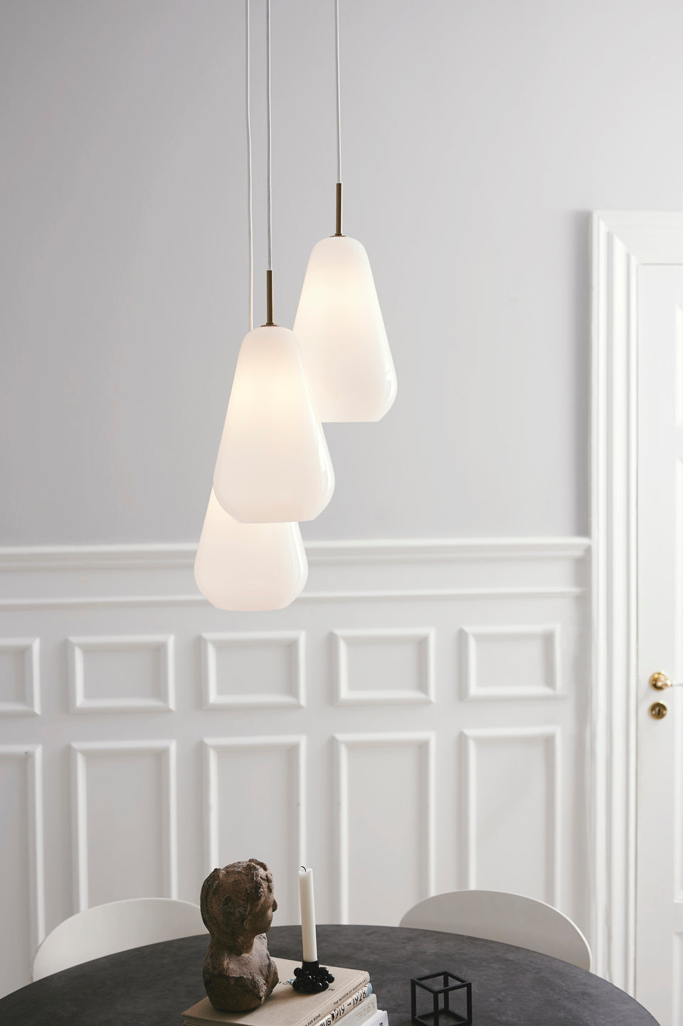 Anoli 3 pendel, nordic gold / opal • NUURA