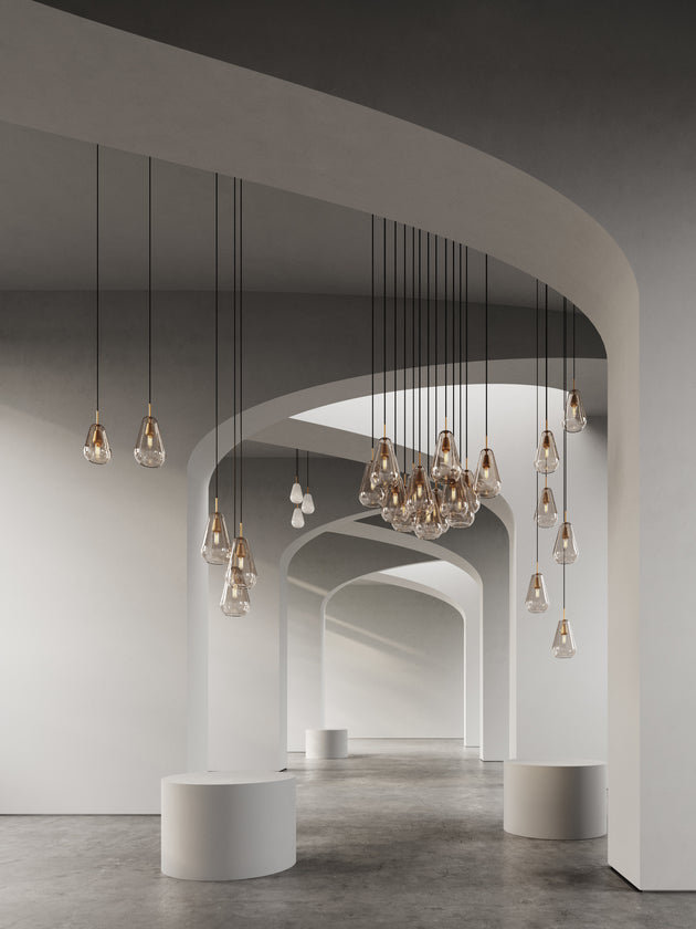 Anoli 6 pendel, nordic gold / gold • NUURA