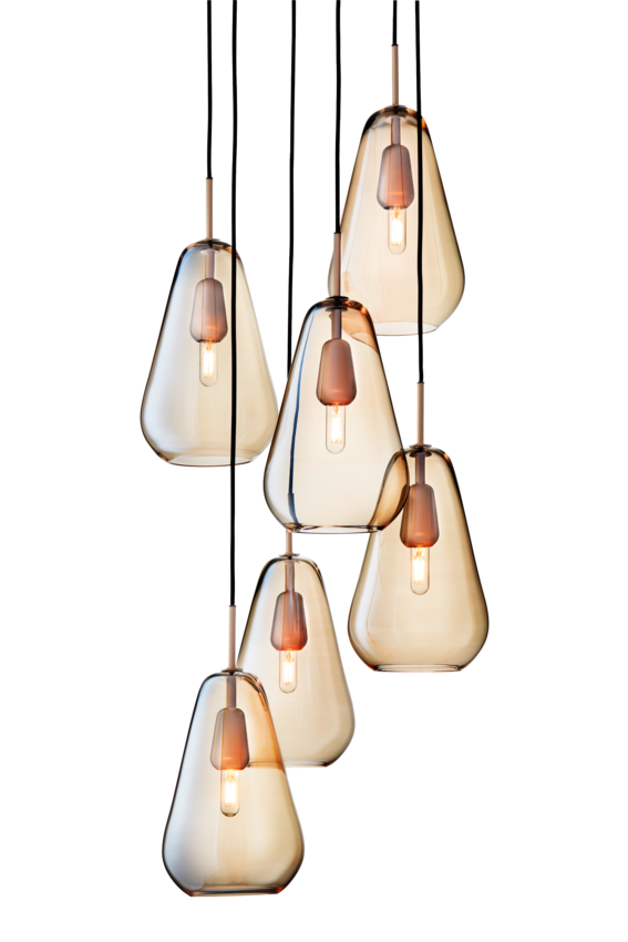 Anoli 6 pendel, nordic gold / gold • NUURA