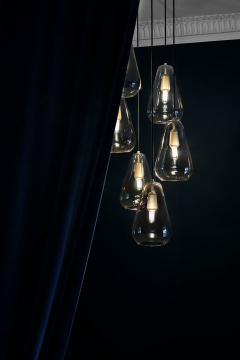 Anoli 6 pendel, nordic gold / gold • NUURA