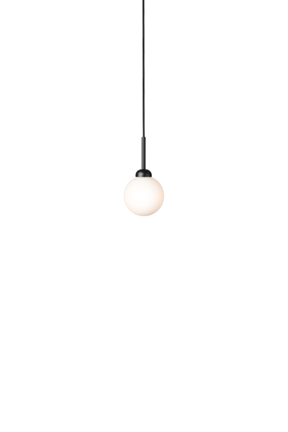 Apiales 1 pendel, satin black / opal • NUURA