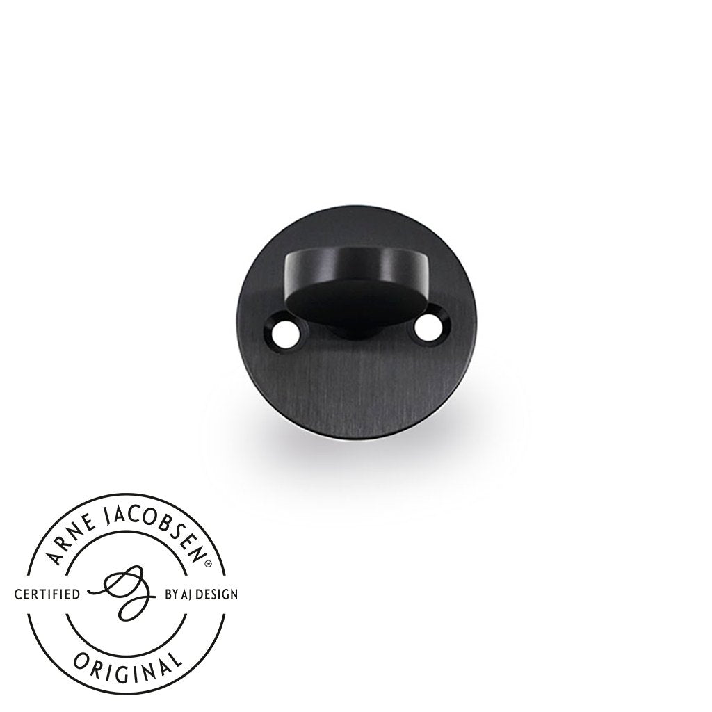 Arne Jacobsen vred för ytterdörr i rostfritt stål med charcoal-finish c/c 30 mm. ASSA