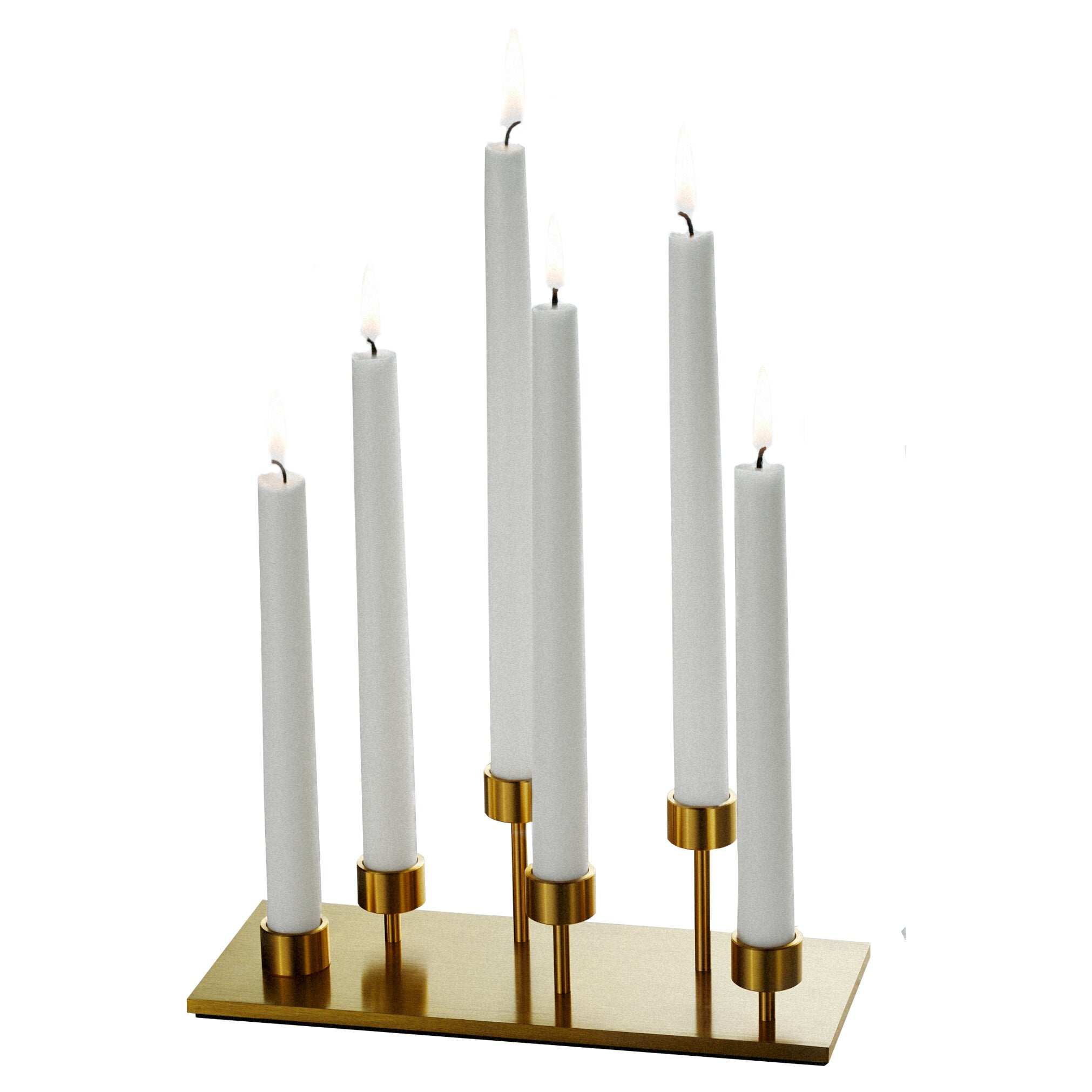 Machined Candelabra ljusstake i massiv mässing med lack • Buster + Punch