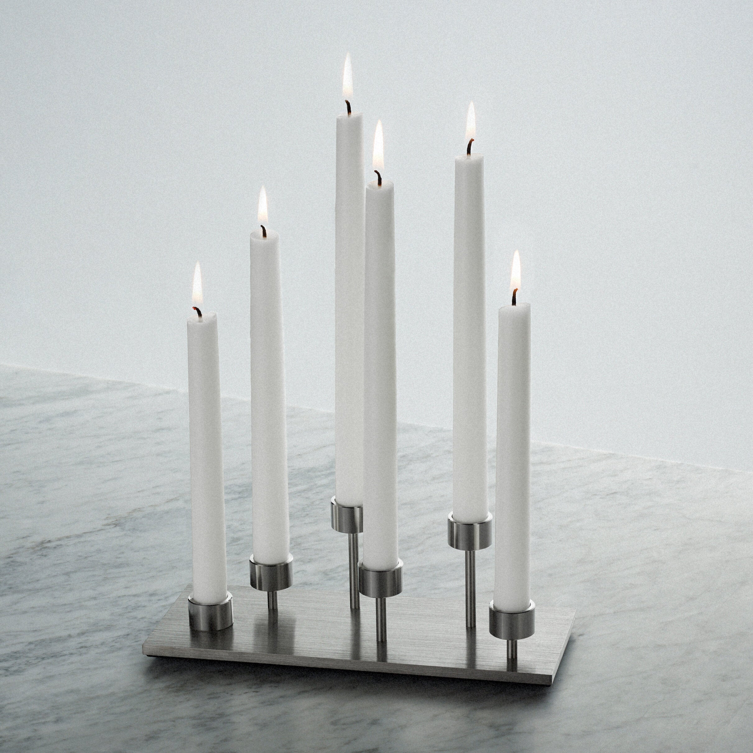 Machined Candelabra ljusstake i massivt rostfritt stål • Buster + Punch