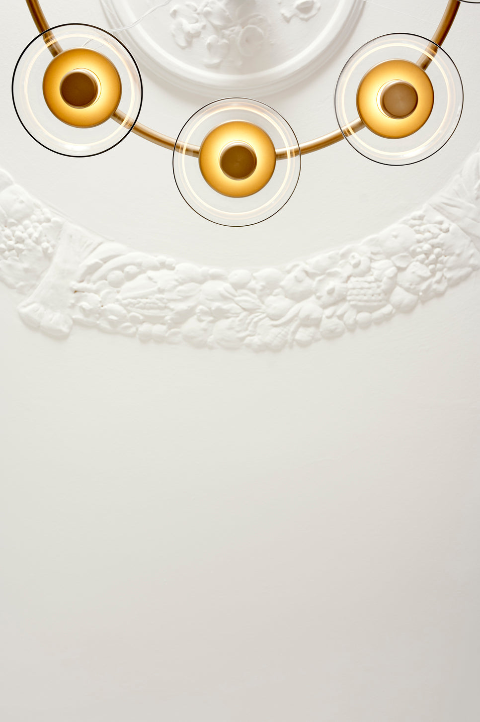 Blossi 8 ljuskrona, nordic gold / clear • NUURA