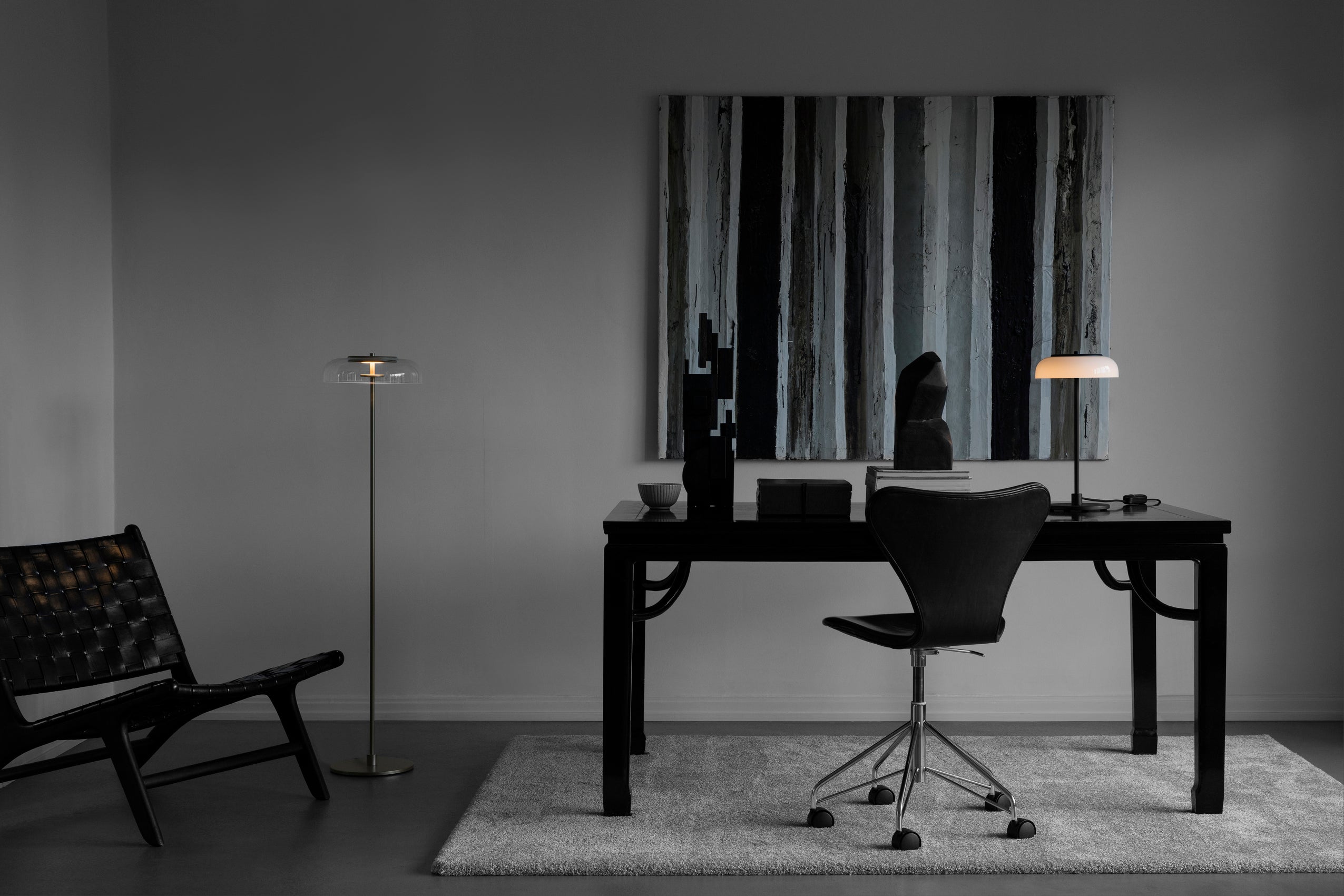 Blossi Floor golvlampa, nordic gold / clear • NUURA