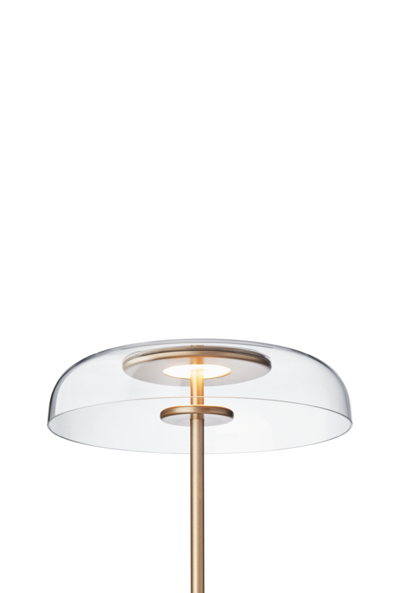 Blossi Floor golvlampa, nordic gold / clear • NUURA