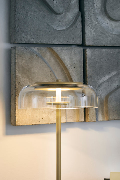 Blossi Table bordslampa, nordic gold / clear • NUURA