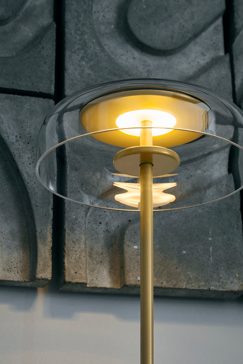 Blossi Table bordslampa, nordic gold / clear • NUURA