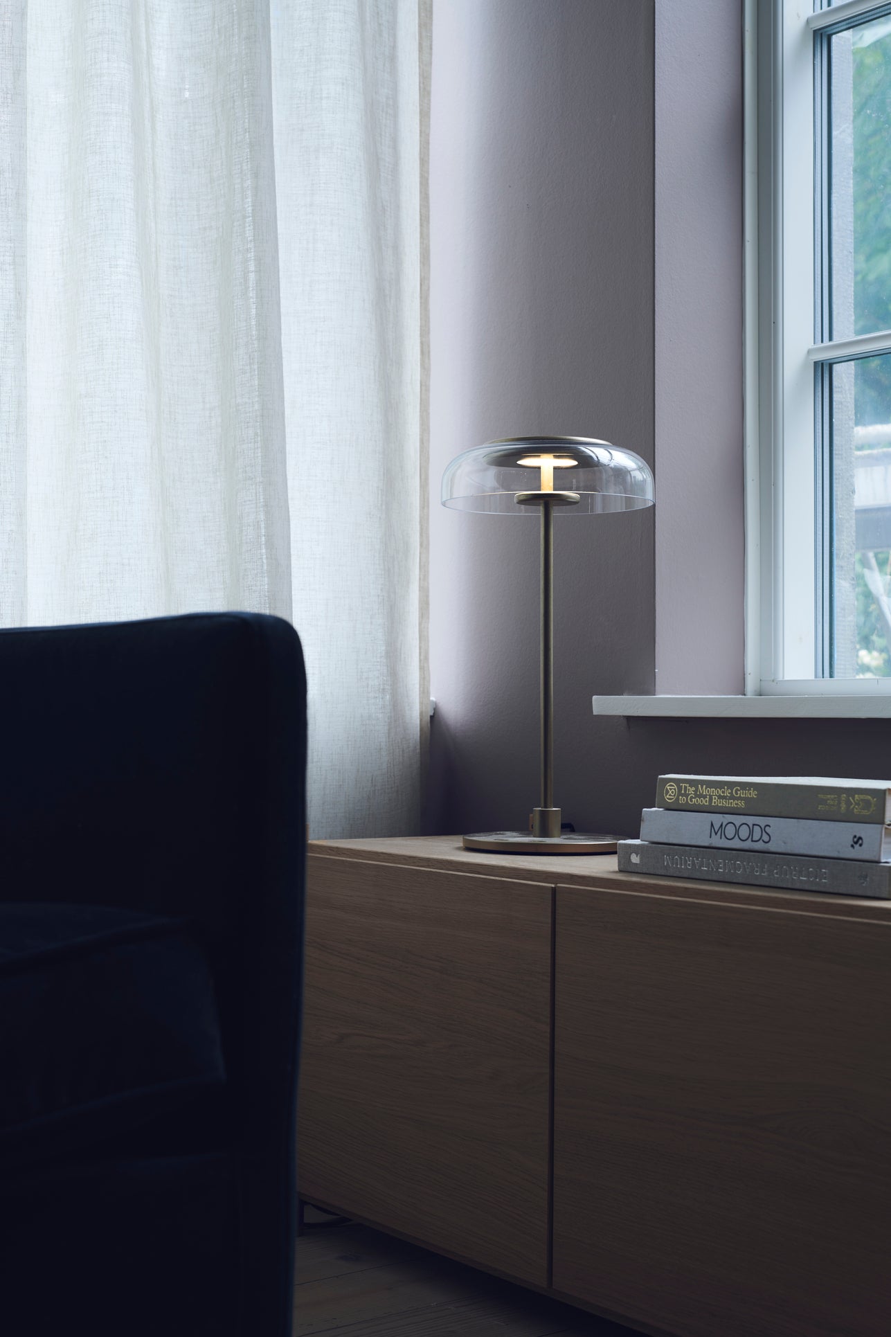 Blossi Table bordslampa, nordic gold / clear • NUURA