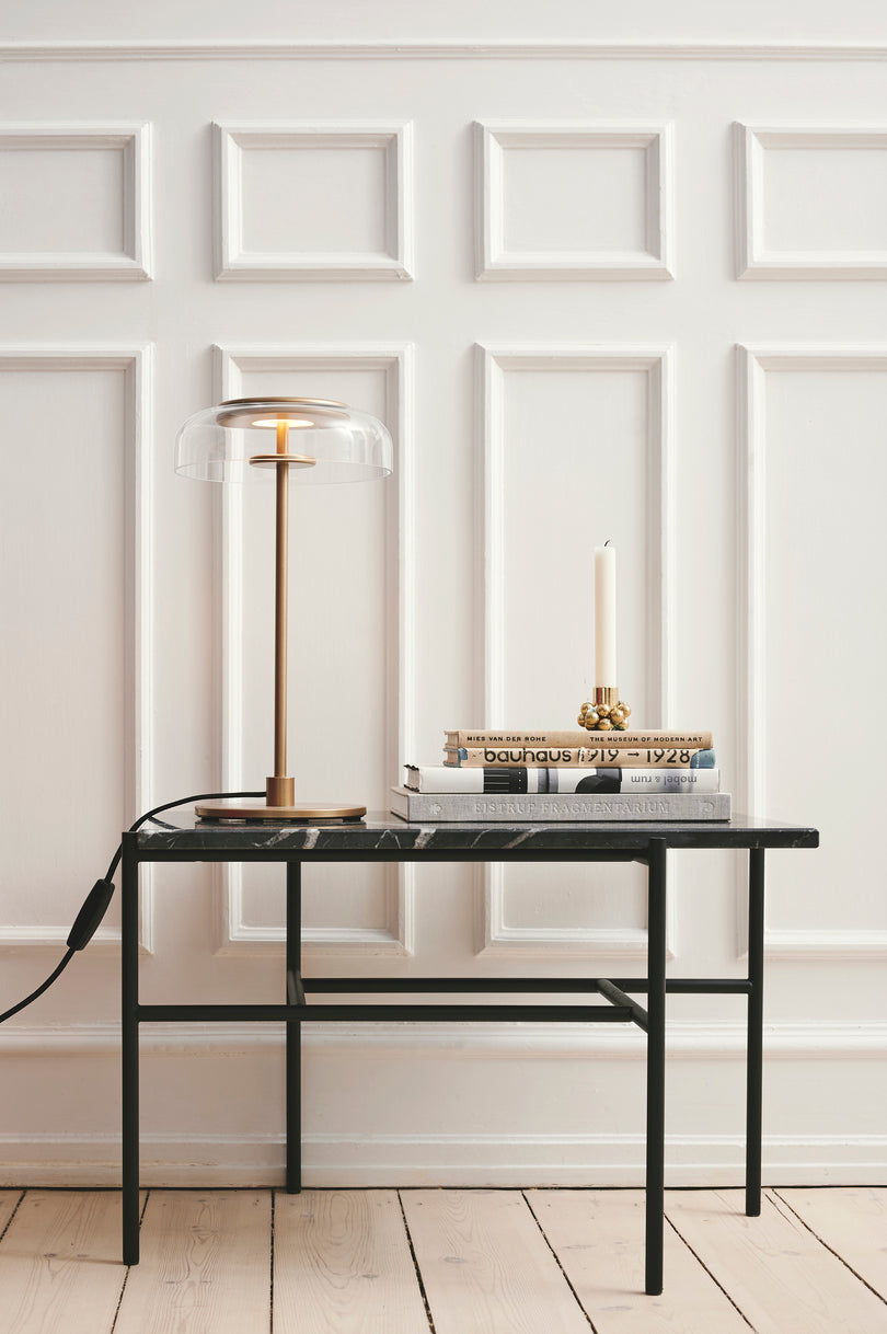 Blossi Table bordslampa, nordic gold / clear • NUURA