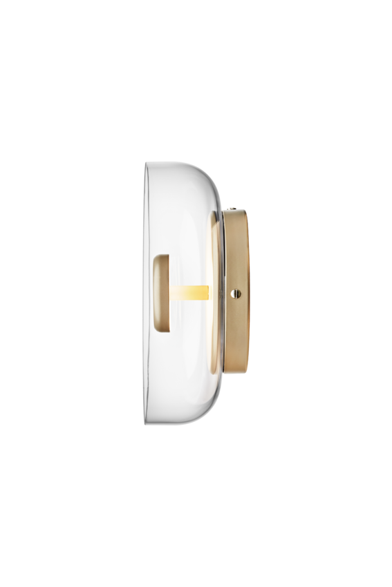 Blossi Wall vägglampa, nordic gold / clear • NUURA