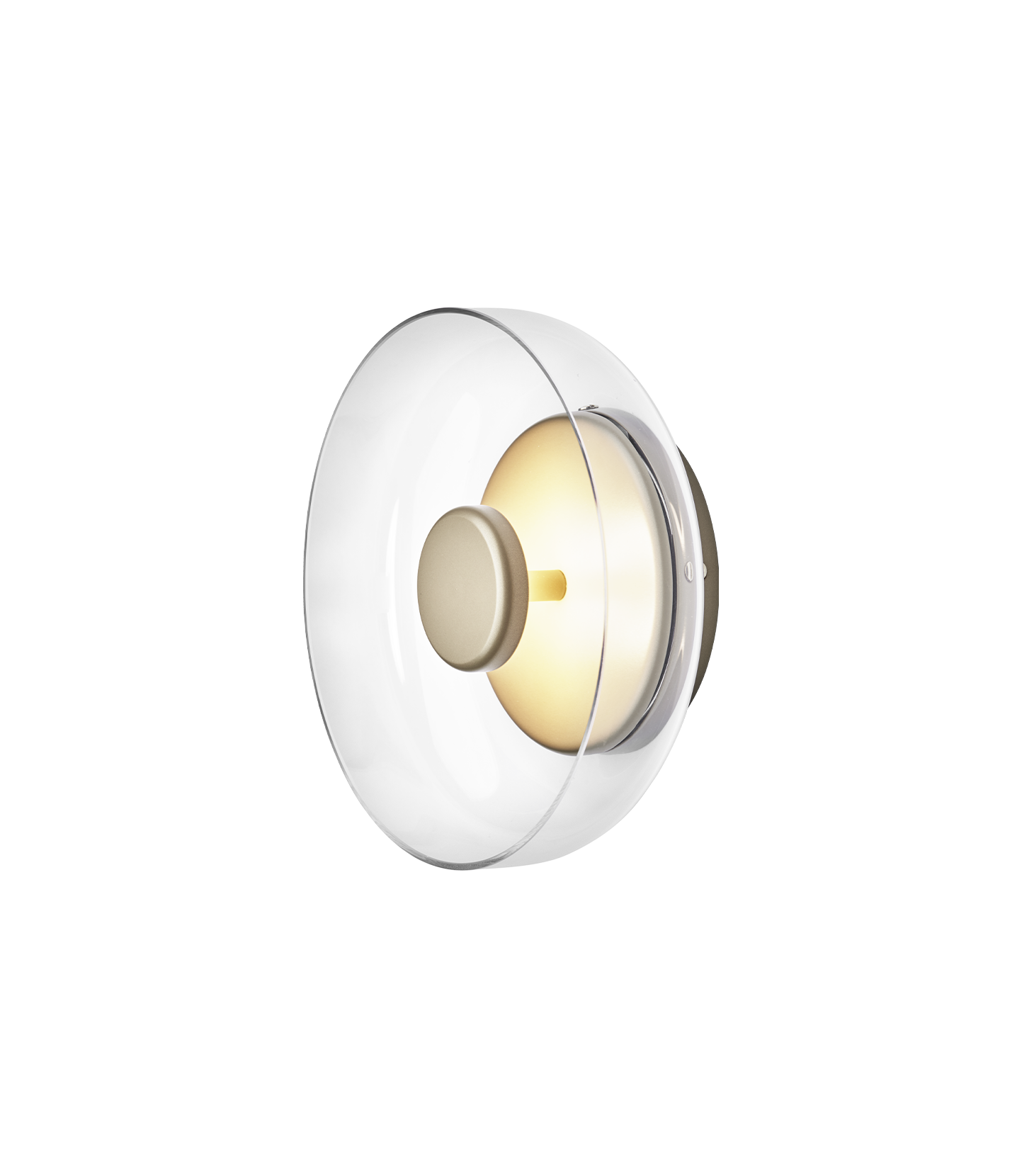 Blossi Wall vägglampa, nordic gold / clear • NUURA