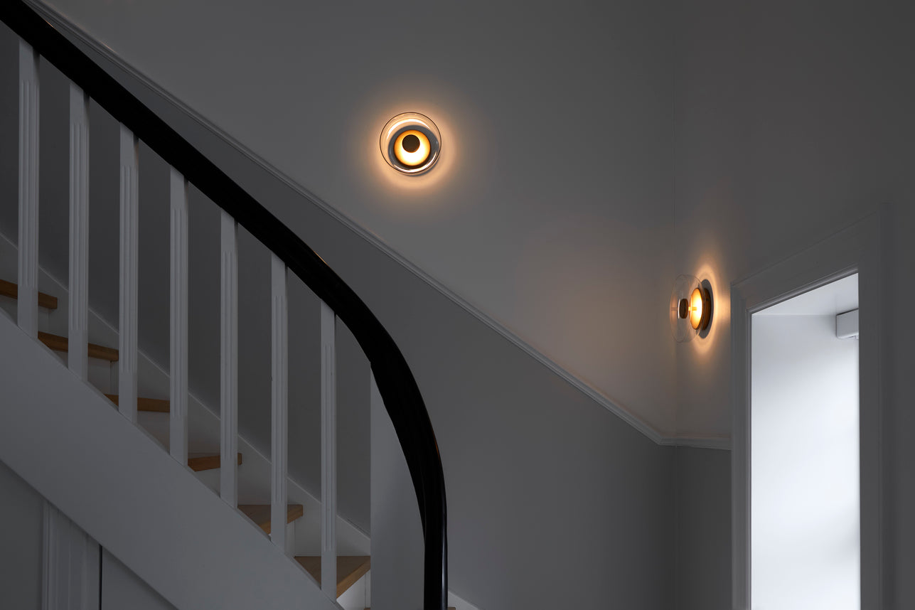 Blossi Wall vägglampa, nordic gold / clear • NUURA