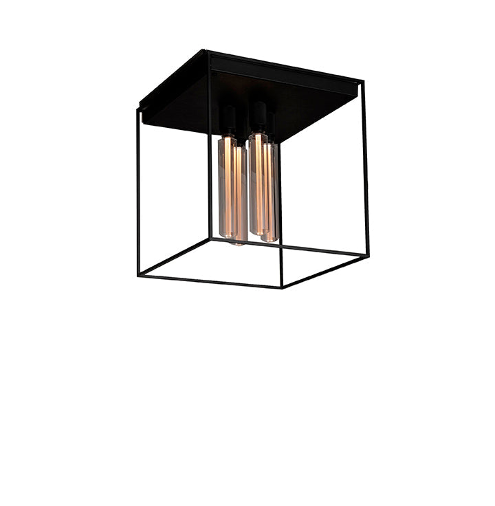 Caged 4.0 taklampa med svart marmor • Buster + Punch