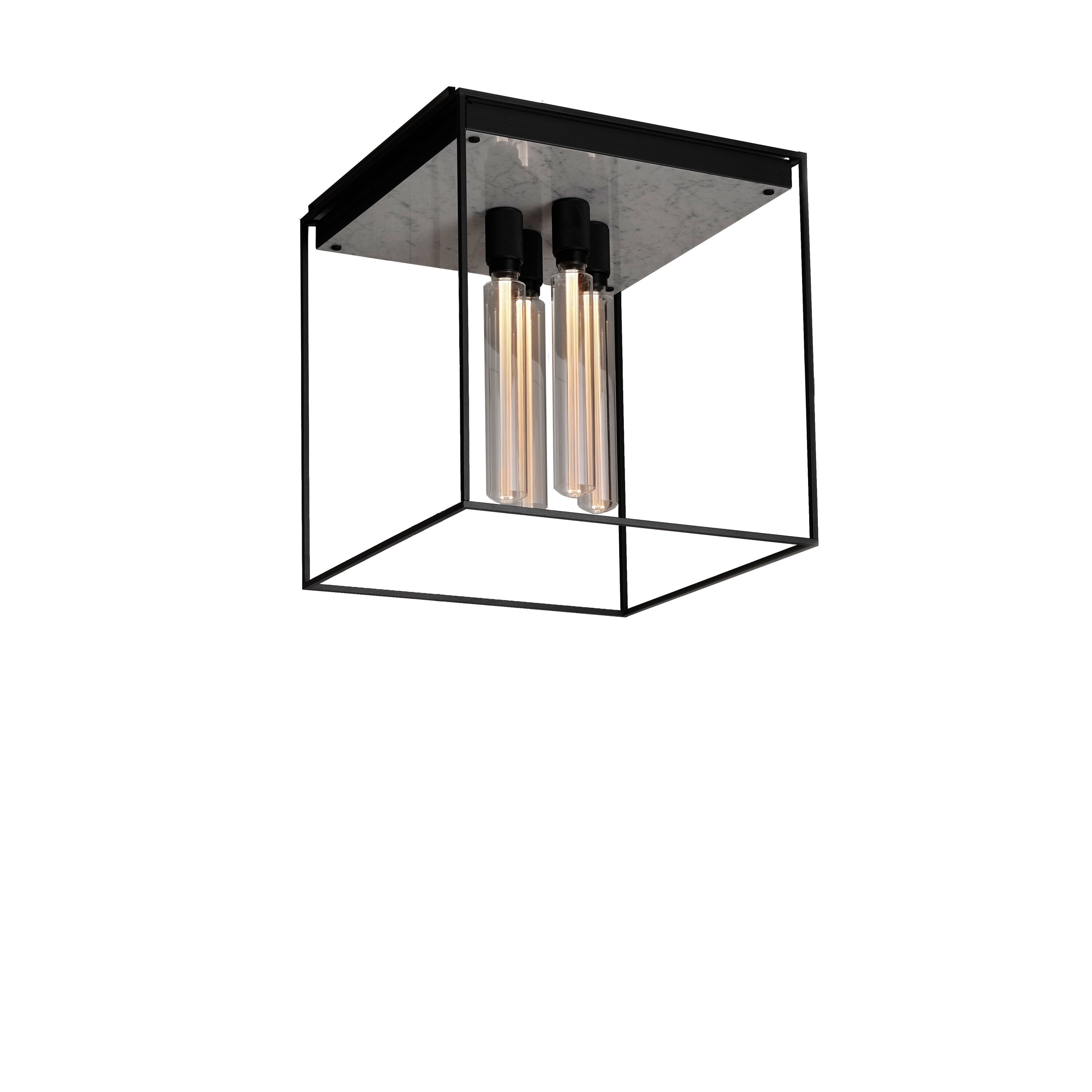 Caged 4.0 taklampa med vit marmor • Buster + Punch