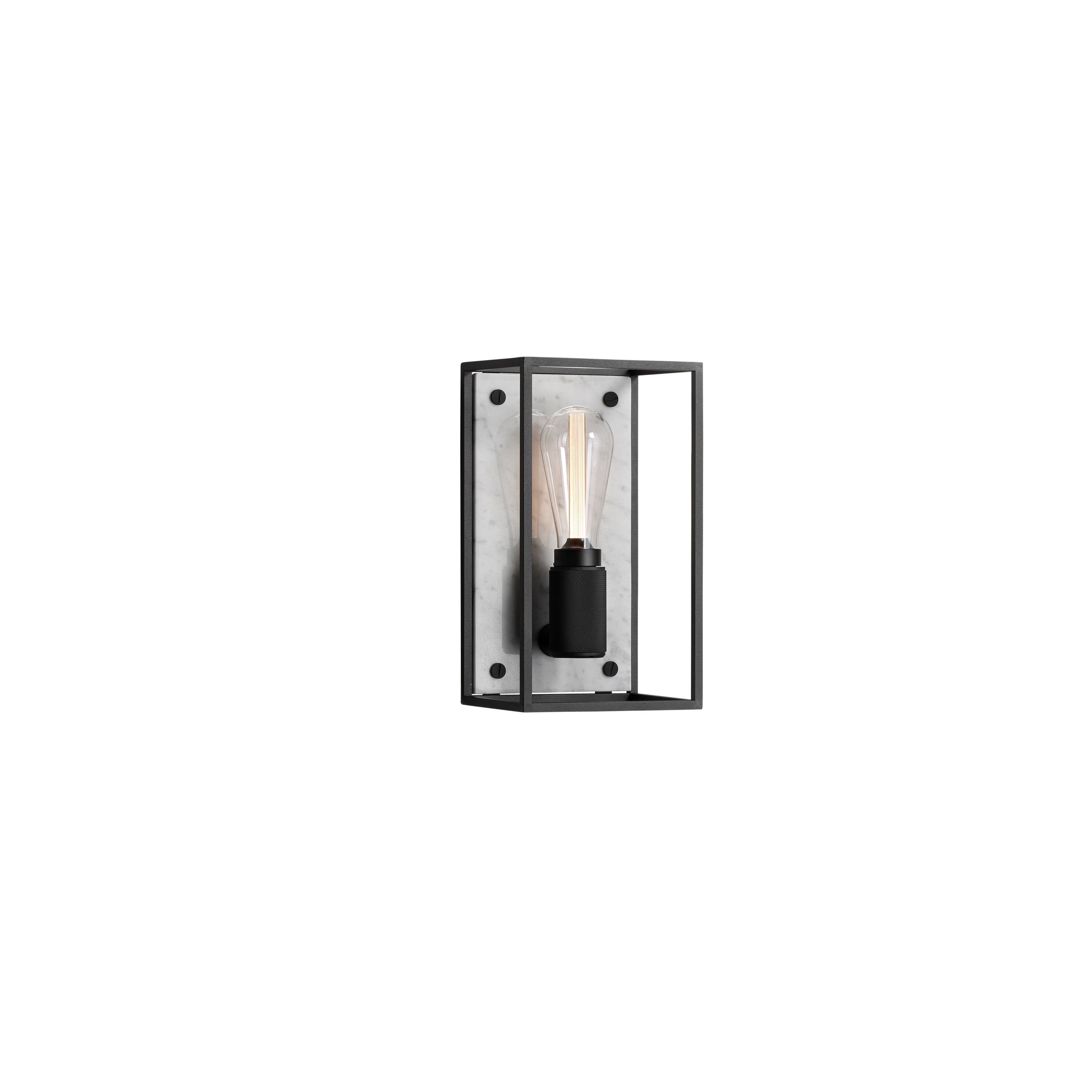 Caged vägglampa med vit marmor/medium • Buster + Punch