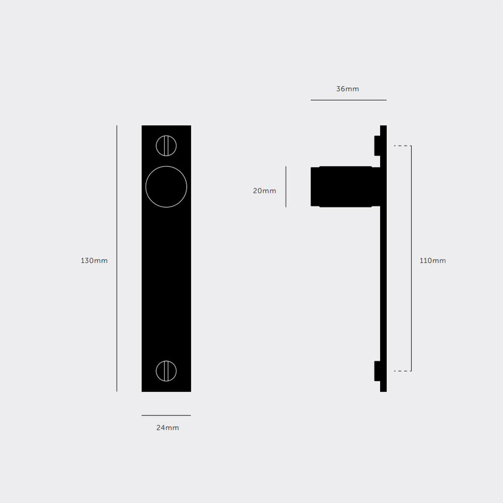 Cross plate möbelknopp med bakplatta i mässing och diamantslipat mönster – 2 st. • Buster + Punch