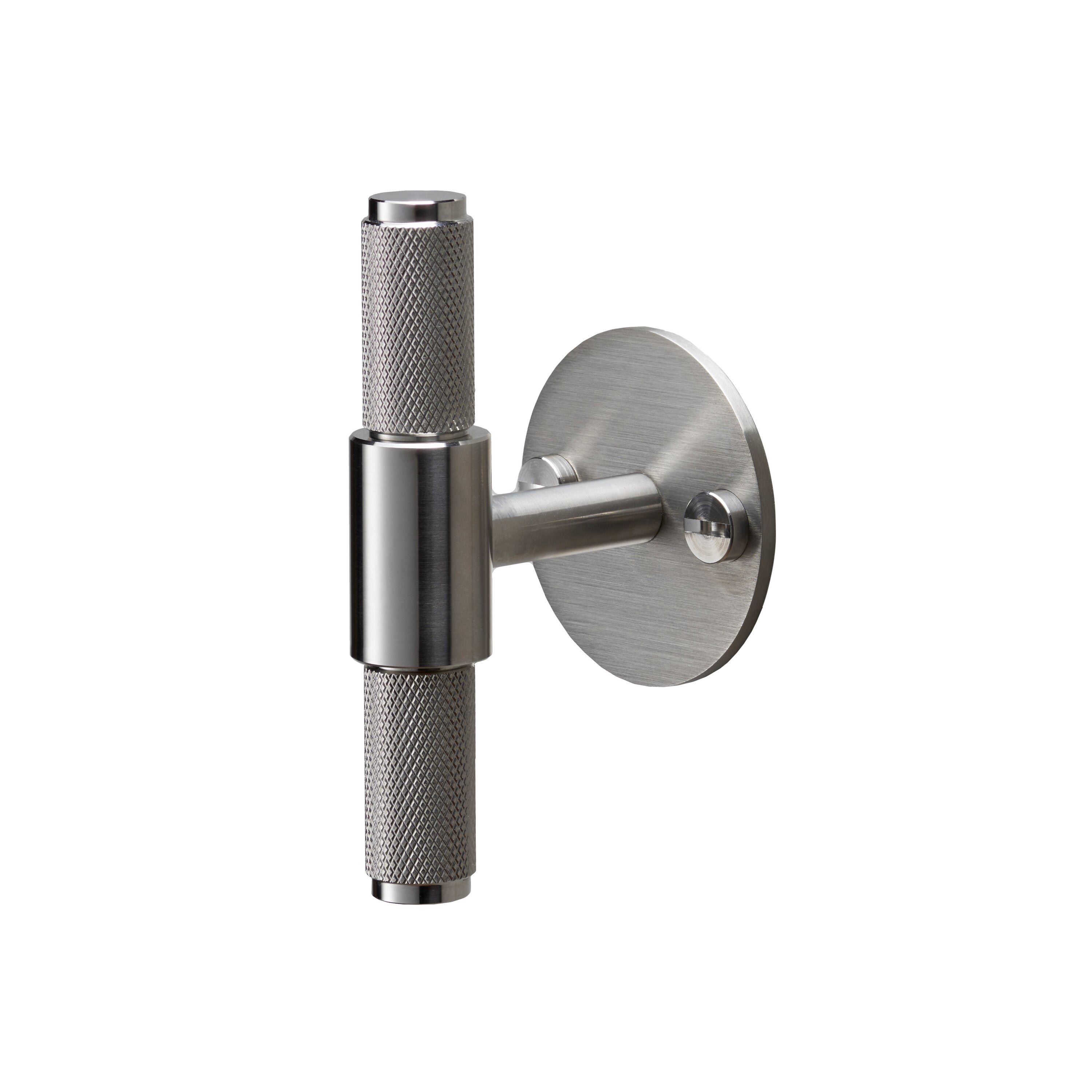 Cross T-bar i rostfritt stål med bakplatta och diamantslipat mönster  • Buster + Punch